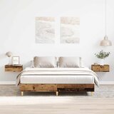 vidaXL Posteljni okvir brez vzmetnice star les 140x200 cm Cene