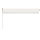  Automatska tenda sa senzorom za vjetar LED 400x350 cm krem Slike