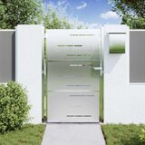  Vrtna vrata Srebrno 85 x 144 cm Nehrđajući čelik | shoptok.hr