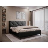 Boxxx OBLAZINJENA POSTELJA 180 cm x 200 cm , tekstil črna Cene