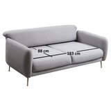 ATELIER Sevilla sklopiva sofa 98x85x214cm siva Cijene