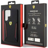 Ferrari usnjen ovitek Scuderia FEHCS23LNPYK za Samsung Galaxy S23 Ultra 5G - črn | Shoptok.si