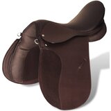  Sedlo za Jahanje Komplet 17,5 " od Prave Kože Smeđe 12 cm 5 u 1 | shoptok.hr