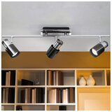 Eglo davida 1 spot/3, led, gu10, 3x5w, 3x400lm, hrom/crna | Eponuda.com