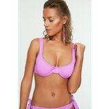Trendyol Lilac Textured Underwire Bikini Top | shoptok.hr
