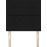 vidaXL LED vzglavje Črna 80 cm Tkanina | Shoptok.si