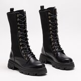 Resti Openwork black women's lace-up boots Buhomi - Footwear | ePonuda.com
