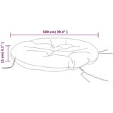  Okrugli jastuk tirkizna Ø 100 x 11 cm od tkanine Oxford | Eponuda.com