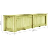  Povišena gredica 196 x 50 x 50 cm od impregnirane borovine | shoptok.hr