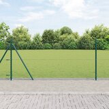 vidaXL šesterokotna ograja zelena 0.8x50 m jeklo | Shoptok.si