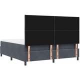 Box Postelja z vzmetnico z vzmetnico Temno siva 180 x 200 cm Žamet, (5000127000) | Shoptok.si