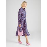 Y.a.s Dolga srajca 'ZAGGA' temno modra / rjava / črna / off-bela | Shoptok.si