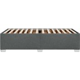 vidaXL Posteljni okvir temno siv 90x190 cm blago | Shoptok.si