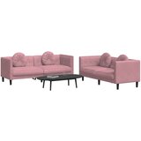  2-dijelni set sofa s jastucima ružičasti baršunasti | shoptok.hr