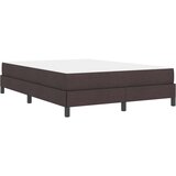  Postelja z vzmetnico z vzmetnico Temno rjava 140 x 200 cm blago | Shoptok.si