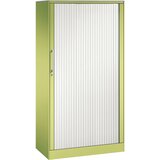 C+P Omara z rolojem ASISTO, višina 1617 mm, širina 800 mm, rumeno zelene/prometno bele barve | Shoptok.si
