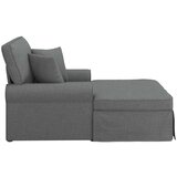  Ležaljka s suknjom Tamno siva 91 x 157 x 91 cm tkanina | shoptok.hr