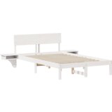 vidaXL Krevet s okvirima i noćnim ormarićima Bijelo 120 x 190 cm | shoptok.hr