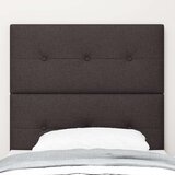  Vzglavje s gumbe, temno rjavo, 80 cm, tkanina, (22052844) | Shoptok.si