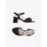 GOODIN Black elegant sandals with a low heel | Shoptok.si