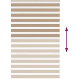 Zebra zavjesa Pješčano smeđa 140x230 cm Širina tkanine 135,9 cm Poliester | Shoptok.si