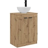 vidaXL Kopalniška omarica s pomivalnikom Artisan hrast 54 x 35 x 83 cm, (5000245271) | Shoptok.si