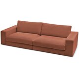 Bobochic Paris Sedežna garnitura iz rebrastega žameta v barvi terakote 274 cm Leonard – | Shoptok.si