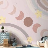  Foto tapeta - Phases of the Moon Among Stars and Rainbows 200x140 Vodootporna | shoptok.hr