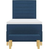  s opruga kutije s uzglavljem Plava 200 x 90 cm tkanina | shoptok.hr