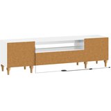  LED TV kabinet Bijela visokog sjaja Konstruirano drvo | shoptok.hr