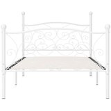  Okvir za krevet s podnicama bijeli metalni 100 x 200 cm | shoptok.hr