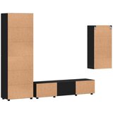  Set TV komoda s ladicama s policom Zidne Crna Konstruirano drvo | shoptok.hr