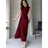 Trendyol Ženska haljina Tprss25El00316, Bordo Cene
