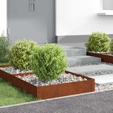  Ograda oko Travnjaka 4 pcs 60 x 60 x 20 cm Čelik Rđa | shoptok.hr