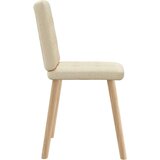  Jedilni stoli 6 kosov krem blago, (21822476) | Shoptok.si