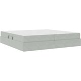  Krevet s madracem i skladištem Svijetlo siva 200 x 200 cm | shoptok.hr