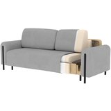 ELTAP Siva raztegljiva/s prostorom za shranjevanje sedežna garnitura iz rebrastega žameta 244 cm Arcadova – | Shoptok.si