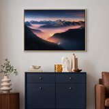  Slika - Mountain Breath (1 Part) Wide - First Variant 60x40 U prirodnom drvenom okviru | shoptok.hr
