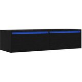 TV ormarić s LED svjetlima crni 100X35,5x25 cm | shoptok.hr