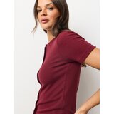 Sinsay Rebrasta bluza s dodatkom viskoze i ukrasnim gumbima | shoptok.hr