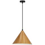 Candellux Lighting rjava viseča svetilka s steklenim senčnikom ø 25 cm dunca Cene