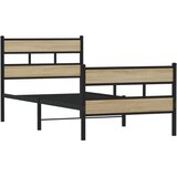  Metalni okvir kreveta bez madraca boja hrasta sonome 90x190 cm | shoptok.hr