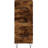  Komoda boja dimljenog hrasta 34,5x34x90 cm konstruirano drvo | shoptok.hr