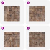  Zidna Ploča 11 kom. Prirodna 30 x 30 x 2 cm | shoptok.hr