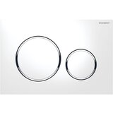 Geberit Sprožilna tipka Sigma 20 (bela, krom, bela, dvokoličinsko splakovanje) | Shoptok.si