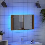  Kupaonski ormar s ogledalom Umjetnički hrast 80 x 12 x 45 cm | shoptok.hr