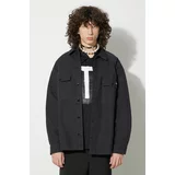 Stan Ray Pamučna košulja CPO SHIRT za muškarce, boja: crna, relaxed, s talijanskim ovratnikom, AW2311148