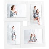 vidaXL Okvir za 4 fotografije (10 x 15 cm) bijeli MDF Cijene
