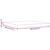  Ploča za stol 40 x 40 x 2,5 cm četvrtasta od masivne borovine | shoptok.hr