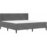  Okvir kreveta s madracem Tamno siva 180 x 200 cm Baršun | shoptok.hr